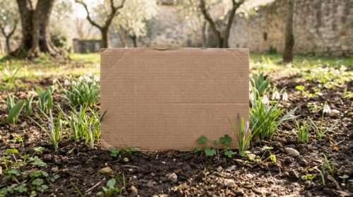 scopri come un semplice imballaggio di cartone posato a terra a febbraio può risparmiare settimane di diserbo in primavera nel tuo giardino.