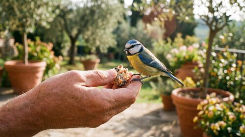 Da quando faccio questo, le cince tornano ogni giorno, proprio alla stessa ora