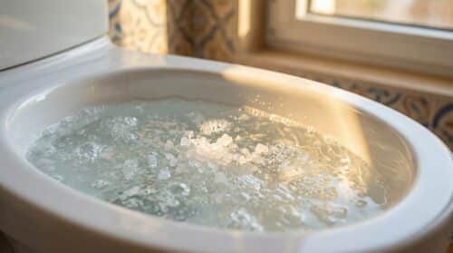 La sorprendente ragione per cui devi sempre aggiungere sale all'acqua del WC